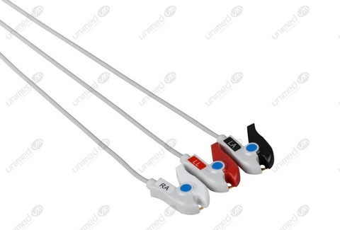 Bộ dây cáp điện tim ECG 3 Lead 5 Lead tương thích các hãng Monitor