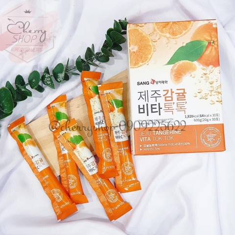 NƯỚC ÉP QUÝT GIẢM CÂN SANGA JEJU TANGERINE VITA TOK TOK