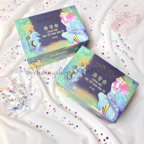 Bông tẩy trang dạng túi Mihoo Mermaid Cotton Pad