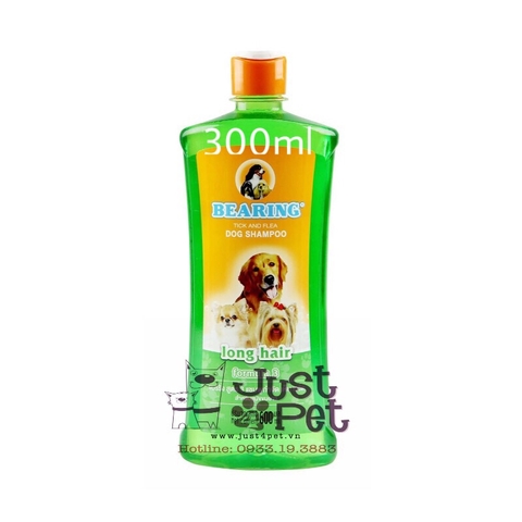 Bearing - Flea & Tick Dog Shampoo 300ml (dầu tắm trị ve cho chó lông dài)