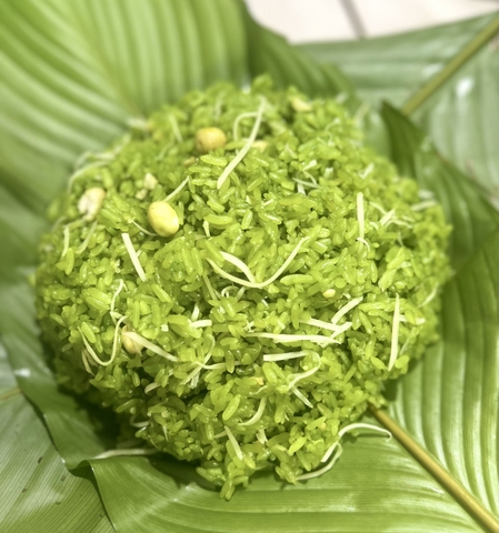 Xôi sen dừa lá dứa