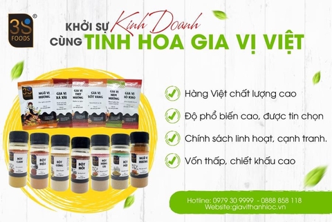 KHỞI SỰ KINH DOANH CÙNG TINH HOA GIA VỊ VIỆT