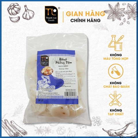 Bánh phồng tôm gia vị trắng(size 35) G200g