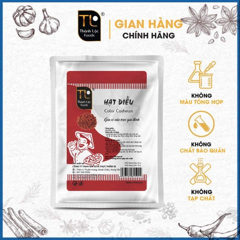 Hạt điều màu G20g (19g)