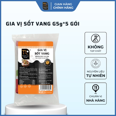 Gia vị sốt vang G5g*5 gói (20g)