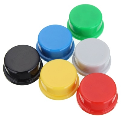 Nắp Nút Nhấn 12x12mm A24 B3F Tròn Màu Xanh Lá