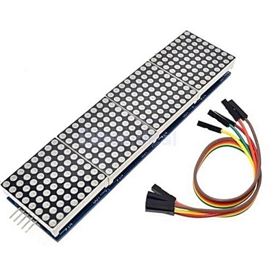 Mạch Hiển Thị 4 LED Ma Trận 8 x 32 MAX7219 Màu Xanh Dương