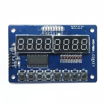 Mạch điều khiển hiện thị  Led-Key TM1638 HTC