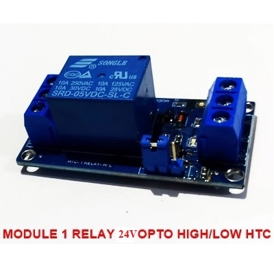 Mạch 1 RELAY 24V-10A Kích Mức Thấp Cao HTC