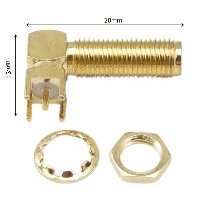SMA Right Angle Female 20MM