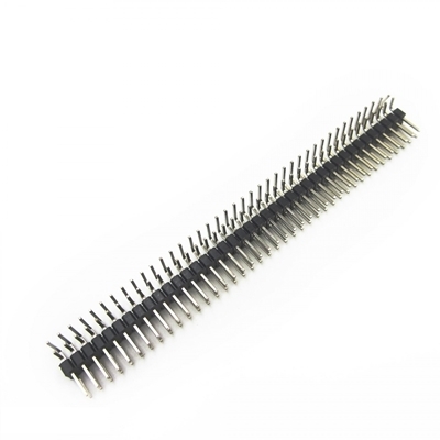 2x40 Pin Male Header Right Angle, 2.54mm