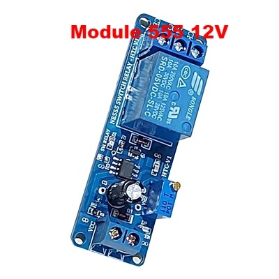 Mạch Tạo Độ Trễ Đóng Ngắt Relay NE555 12V