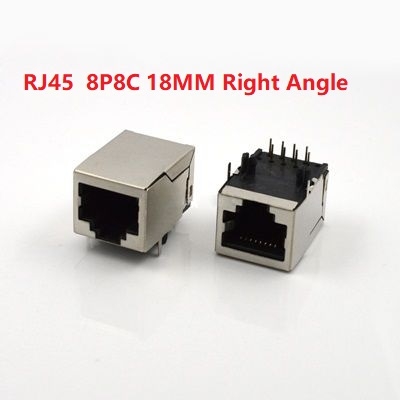 RJ45  8P8C 18MM Socket Right Angle