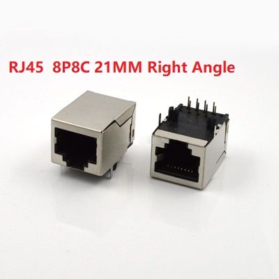 RJ45  8P8C 21MM Socket Right Angle