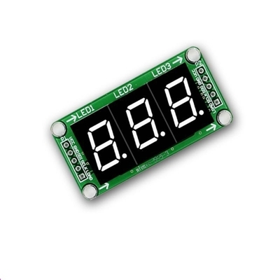 Mạch Hiển Thị 3 LED 7 Đoạn 0.5 inch 74HC595 tube