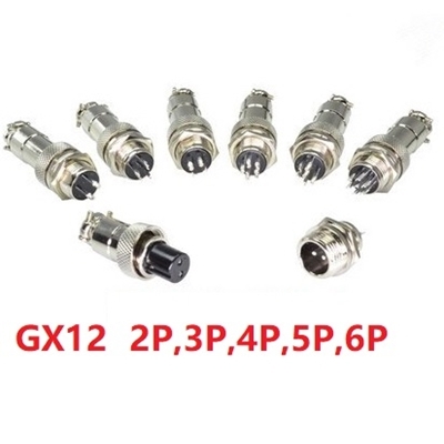 GX12 12mm 4 Pin Connector male & female