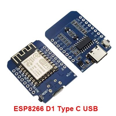 Mạch wifi ESP8266 NodeMCU Lua D1 mini  Type C USB