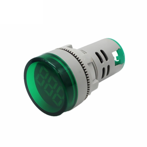 LED Kỹ Thuật Số Đo Điện Áp AC - 22mm Xanh Lá Loại Tròn