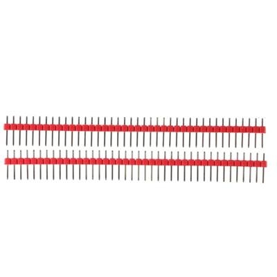 1x40 Pin 2.54mm DIP Straight red color