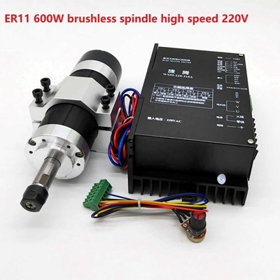Bộ Động Cơ 3 Pha Spindle + Driver ER11 600W