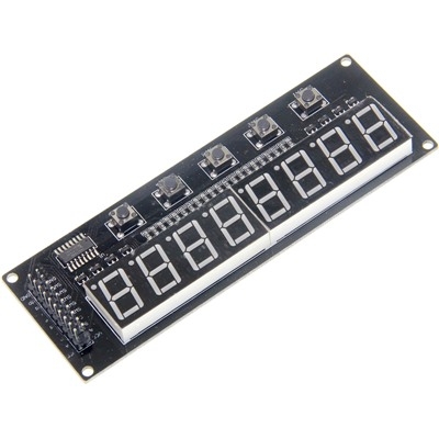 Mạch 8 LED 7 Đoạn 74HC138 Loại Nút Nhấn