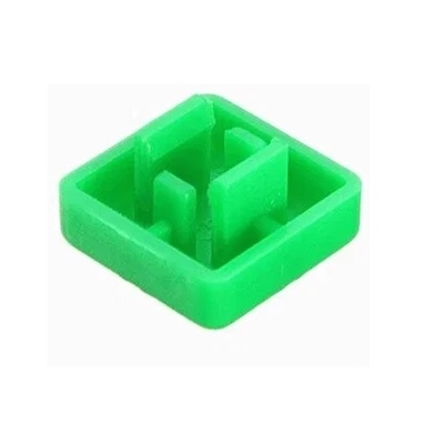 Nắp Nút Nhấn 12x12mm A14 B3F Vuông Màu Xanh Lá