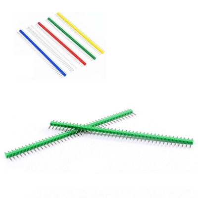 1x40 Pin 2.54mm DIP Straight Green color