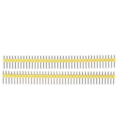 1x40 Pin 2.54mm DIP Straight Yellow color