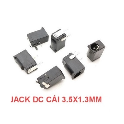 Đầu Nối Nguồn DC-003  3.5*1.3mm Hàn PCB 