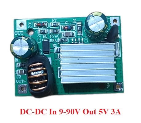 Mạch Hạ Áp DC-DC In 9-90V Out 5V 3A