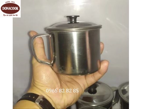 CỐC INOX CÓ QUAI, NẮP