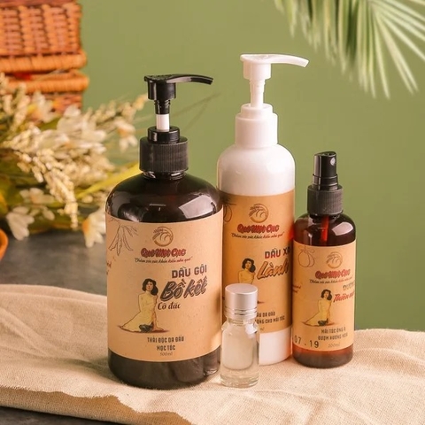 Bộ dầu gội đầu chăm sóc tóc Quê Một Cục