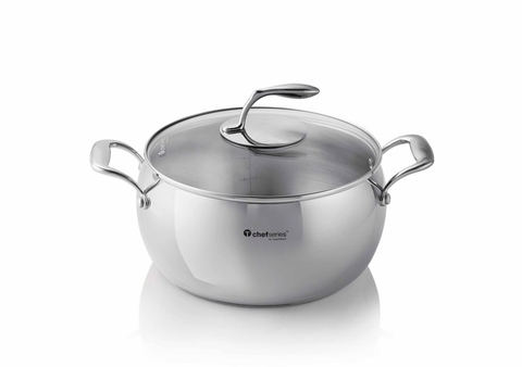Tupperware Hà Lâm - Nồi Chef Series Casserole nắp kính 5.7L