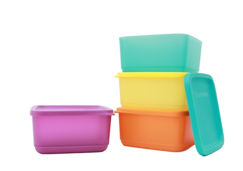 Tupperware Hà Lâm - Hộp bảo quản thực phẩm Square Round hay Small Summer Fresh 650 ml
