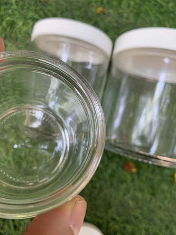 Wheaton hũ thủy tinh nắp trắng 250ml