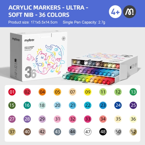 Mideer Acrylic Markers Bút màu dạ nước