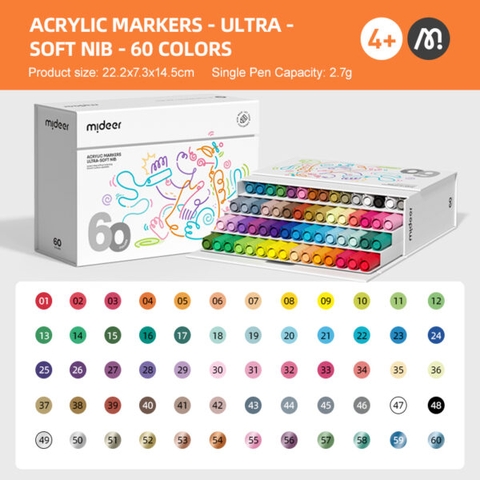 Mideer Acrylic Markers Bút màu dạ nước