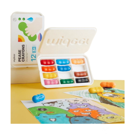 Mideer Màu Sáp Lụa Hạt Đậu Mideer Pease Crayons 2+