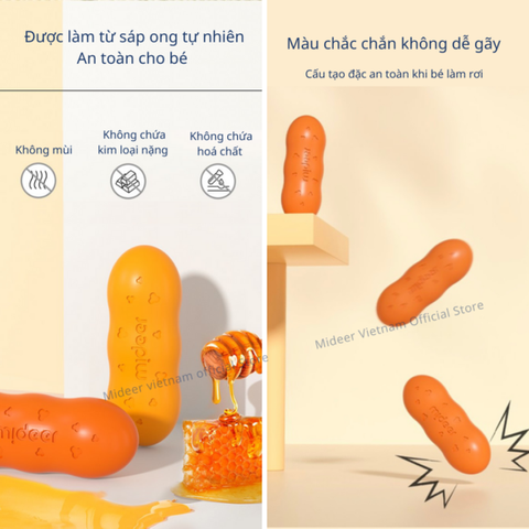 Mideer Màu Sáp Lụa Hạt Đậu Mideer Pease Crayons 2+