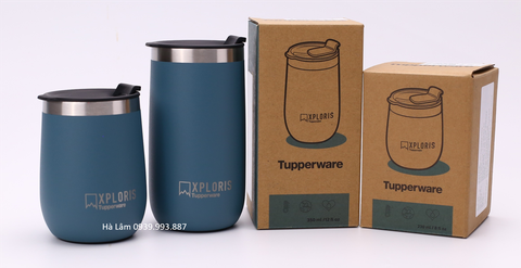 Tupperware - Ly giữ nhiệt Xploris nắp cài - Xanh đậm