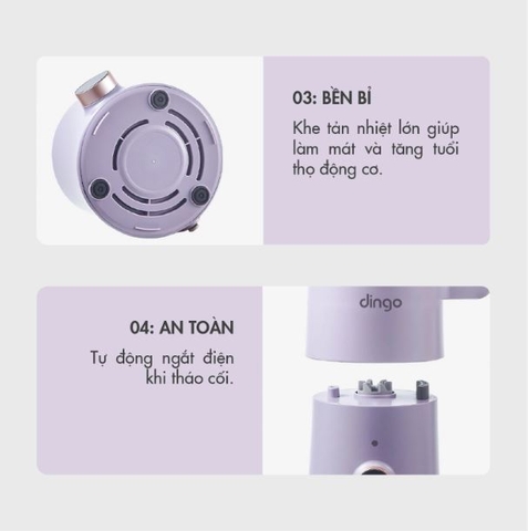 DCB500 - Máy sữa hạt Dingo kèm cối pha trà