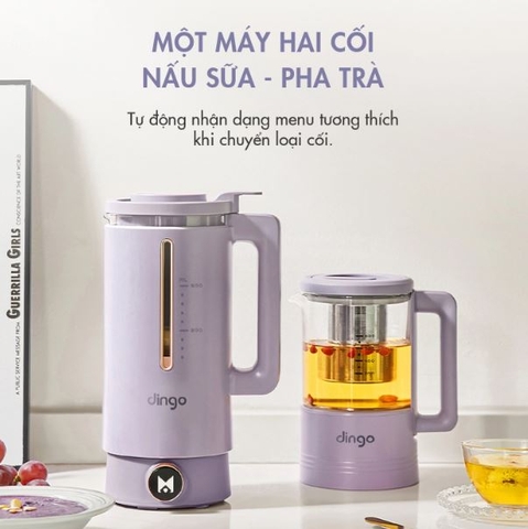 DCB500 - Máy sữa hạt Dingo kèm cối pha trà