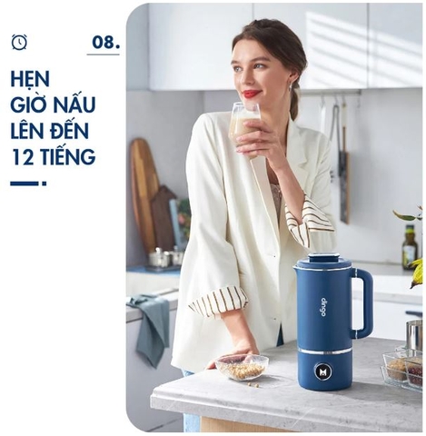 Máy sữa hạt Dingo DCB600 kèm ấm pha trà