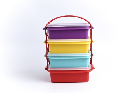 Tupperware Hà Lâm - Hộp cơm văn phòng Carry All set 4
