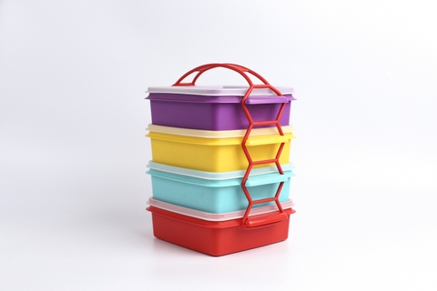 Tupperware Hà Lâm - Hộp cơm văn phòng Carry All set 4
