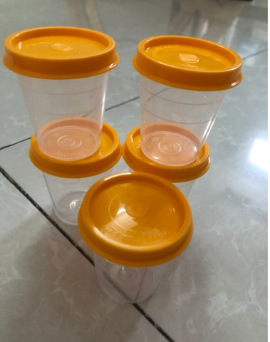 Tupperware Hà Lâm - Hộp bảo quản thực phẩm 50 ml Midget (nắp vàng)