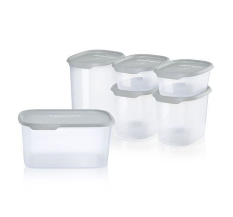 Tupperware - Bộ BQTP ONE TOUCH FRESH (6) LONDON HAZE