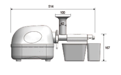 Máy Ép Chậm Cao Cấp Trục Đôi Inox Nguyên Khối Angel Model 7500