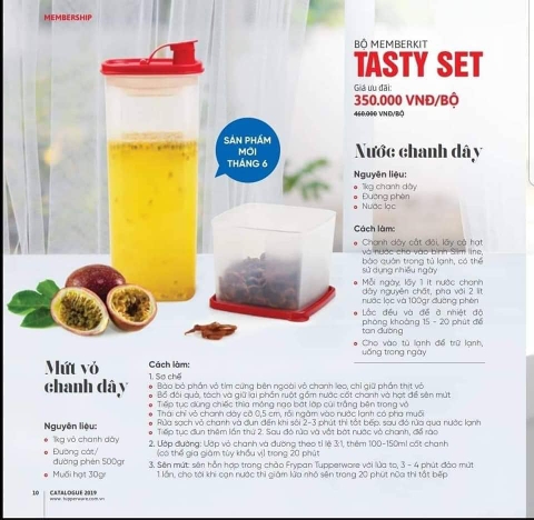 Tupperware Hà Lâm - Bộ Memberkit Tasty set