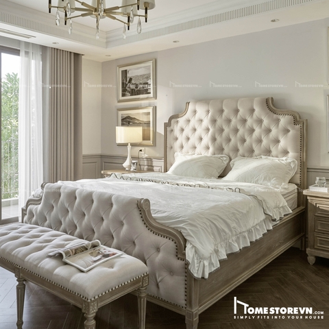 Giường gỗ cổ điển 03 - GI6